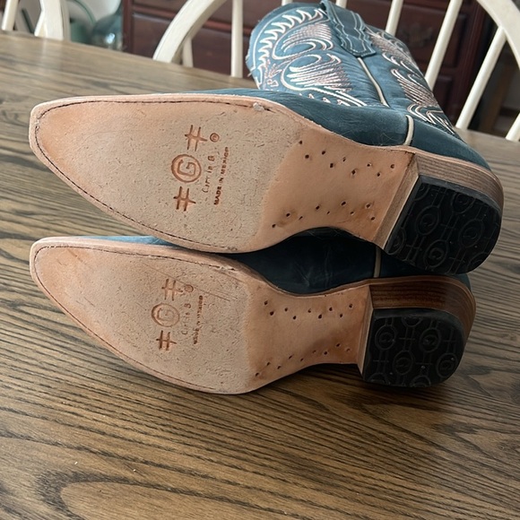 Leather Circle G by Corral Western Cowboy Boots - Worn once - Picture 3 of 5